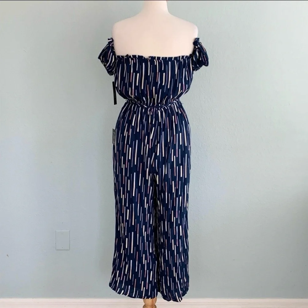 Lulus True Radiance Off-the-Shoulder Jumpsuit NWT
